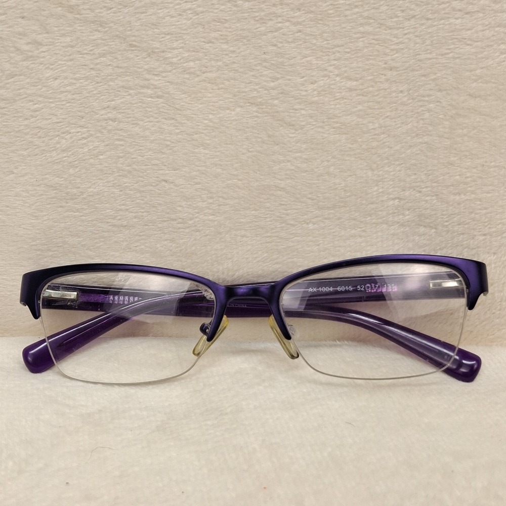 Armani Exchange AX 1004 6015 Purple Eyeglass Frames ONLY 52-17